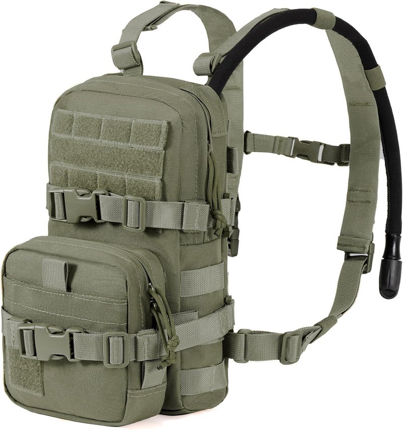 CLTAC Tactical Small MOLLE Hydration Pack Outdoor Water Bladder Carrier Pack for Vest Backpack - Image 3